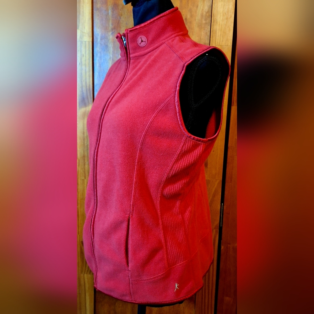 DANSKIN NOW full-zip fleece vest Size M (8/10) - Picture 3 of 8